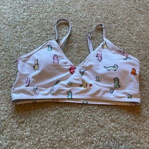 Dinosaur swimsuit Bikini top
